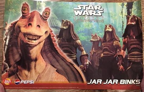 1999 Star Wars Movie Episode 1 Jar Jar Binks Poster Star Wars