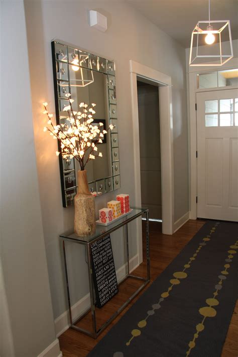 Entryway Small Table Runner Mirror Foyer Decorating Decorating