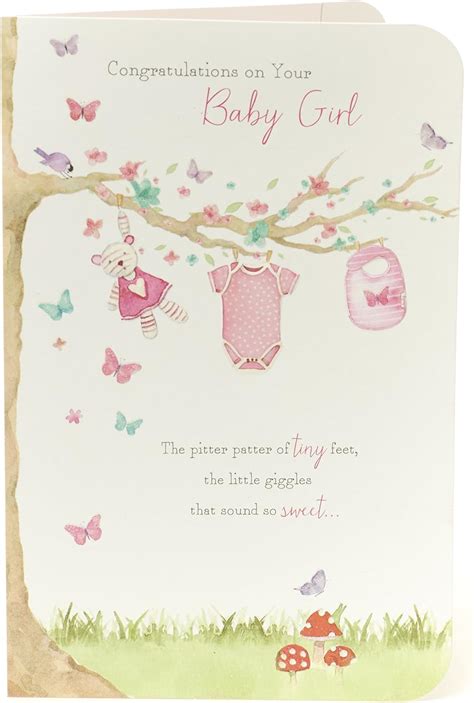 Baby Girl Card New Baby Card New Baby Girl Ts New Born Baby