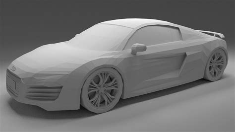 Audi R8 Low Poly Share Free 3d Cad Models 100027 Youtube