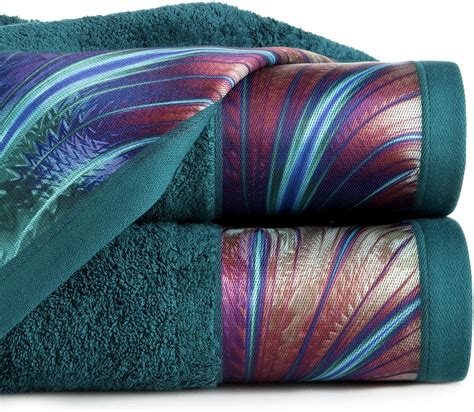 Eurofirany Oeko Tex Cotton Hand Towel Soft Pattern Thick Set Of 6 Dark