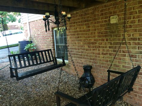 It achieved incredible popularity for the leisure and fun it offers to people. Porch swing under deck light fixture made into candle ...