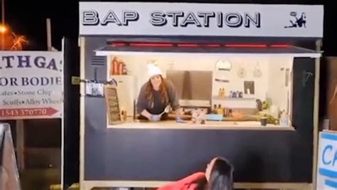 Ex Babestation Girl Bex Shiner Opens Bap Station Burger Van And Makes