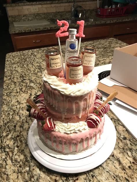Tipsy Cake Hennessy Infused Cake Topped With Hennessy And Ciroc