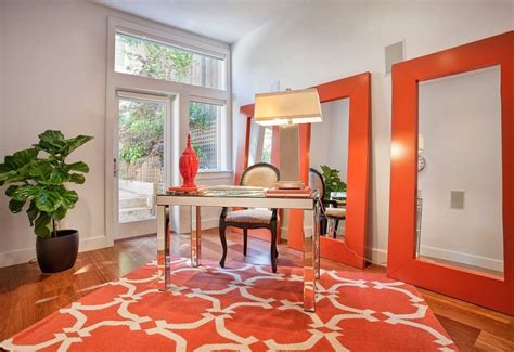 Hot Trend 25 Vibrant Home Offices With Bold Orange Brilliance Decoist