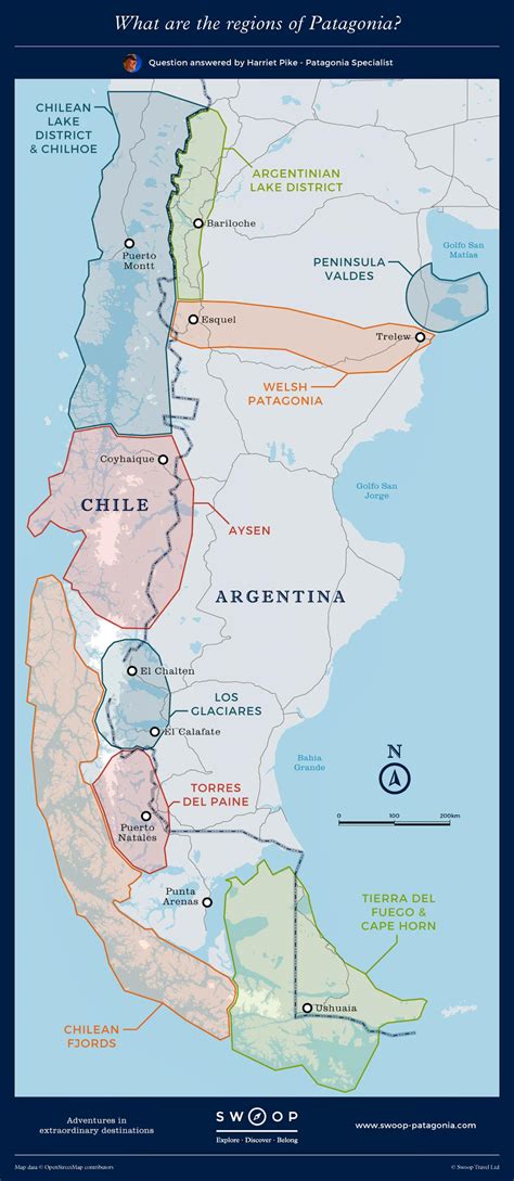 Patagonia Map Discover Patagonias Regions With Swoop