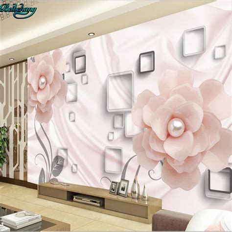 Beibehang Large Custom Wallpaper 3d Cubic Box Background Porcelain Rise