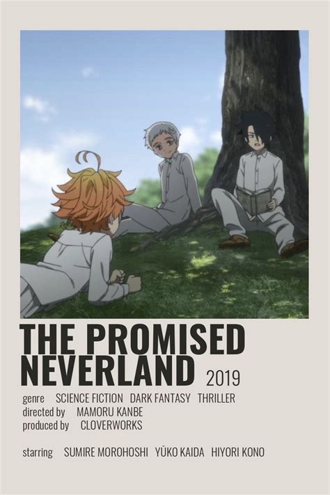 The Promised Neverland Poster By Cindy Anime Titles Anime Films Anime Canvas