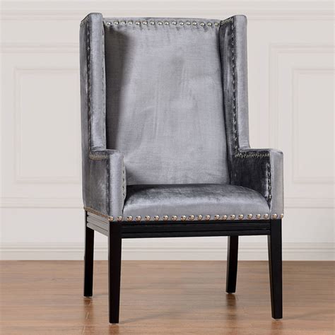Maybe you would like to learn more about one of these? Tribeca Grey Velvet Chair - Contemporary - Armchairs And ...