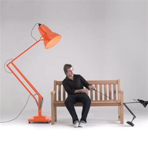 Add a splash of color to your office or library with this anglepoise drafting lamp in tomato red. Luxo Great-1 by Jac Jacobson | Anglepoise floor lamp, Anglepoise, Giant floor lamp