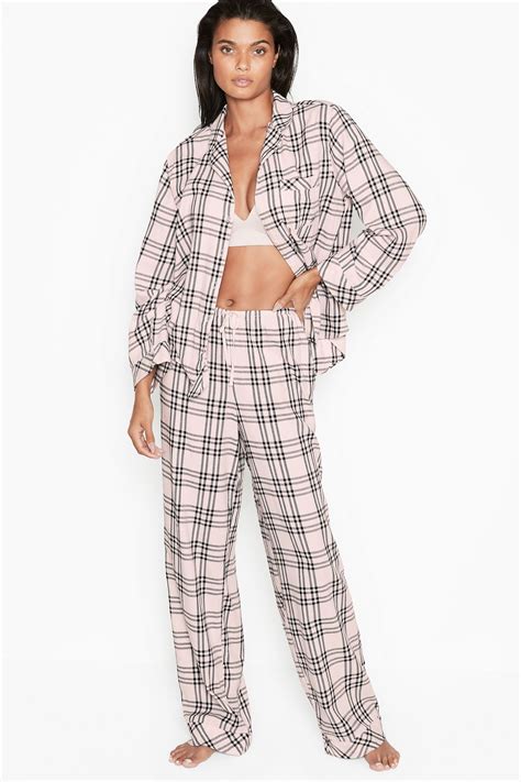 Buy Victorias Secret Cotton Flannel Long Pyjamas From The Victorias