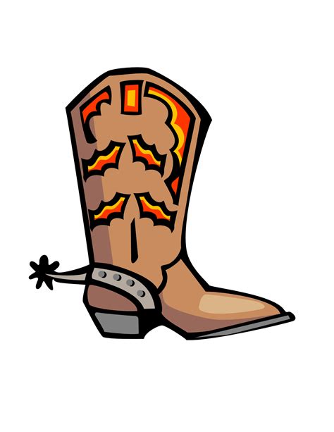 Cowboy Boot Clip Art Free