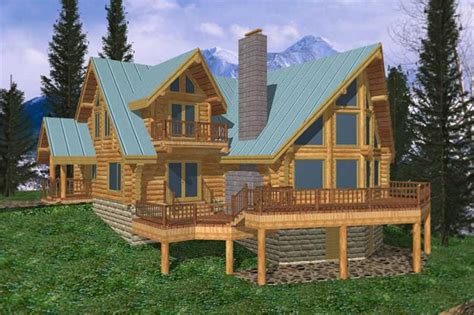 Log Cabin Home 3 Bdrm 2 Bath 3303 Sq Ft Plan 132 1266