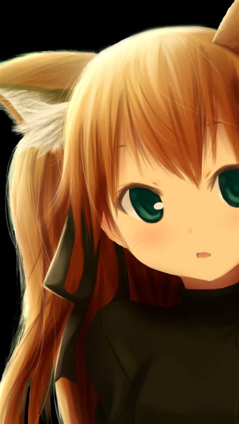 Cute Anime Fox Girl Kitsunemimi 1440x2560