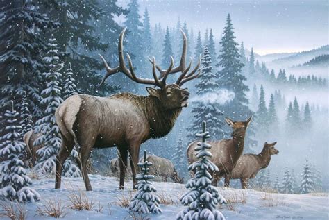 Image Result For Elk Silhouette In 2019 Hunting Art Wildlife Art