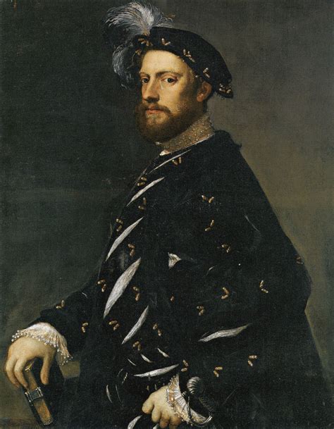 Titian Portrait Of A Man Holding A Book