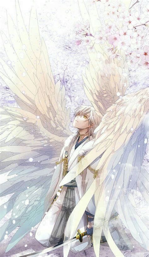 Anime Boy Angel Wings White Anime Guys Anime Guys