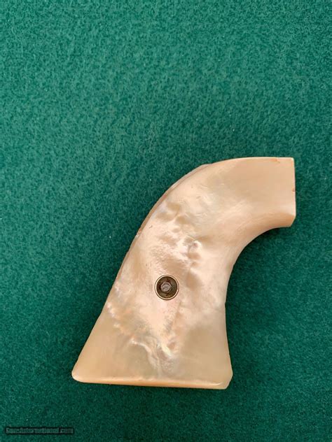 Antique First Generation Mother Of Pearl 2 Piece Grips Rare For Colt