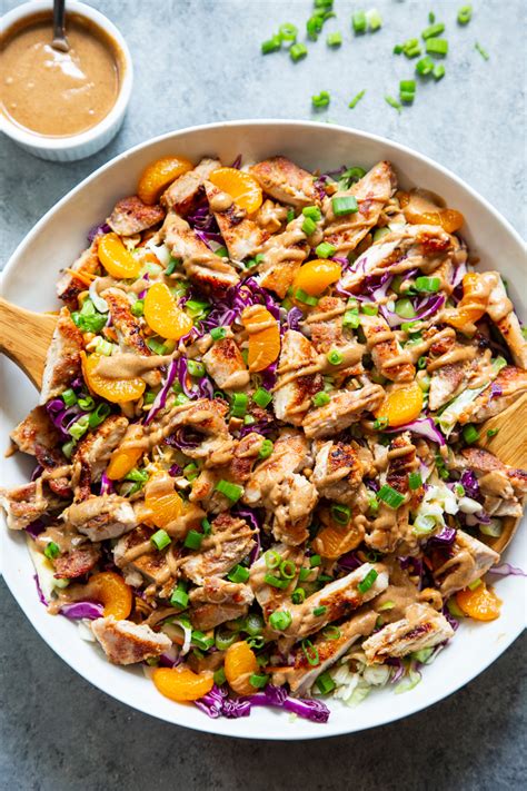 To prepare the dressing, in a glass bowl whisk. Paleo Chinese Chicken Salad {Whole30} | The Paleo Running Momma