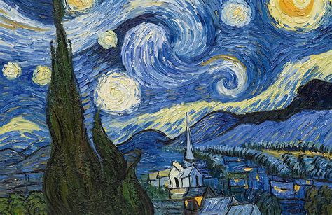 Starry Night Wallpaper Van Gogh Wallpaper For Walls Muralswallpaper