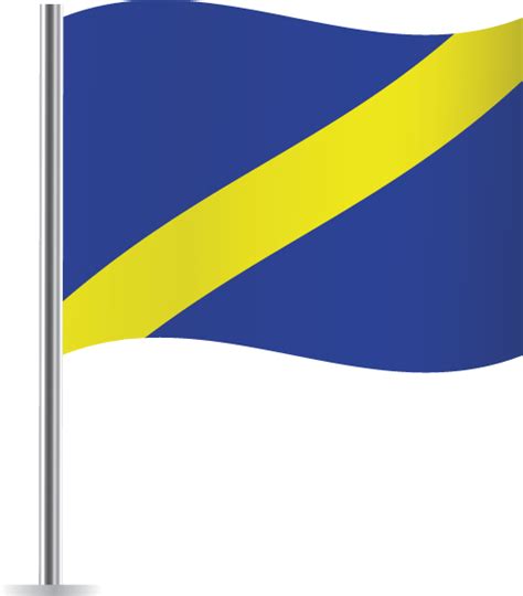 Blue With Yellow Stripe Racing Flag Free Printable Flags