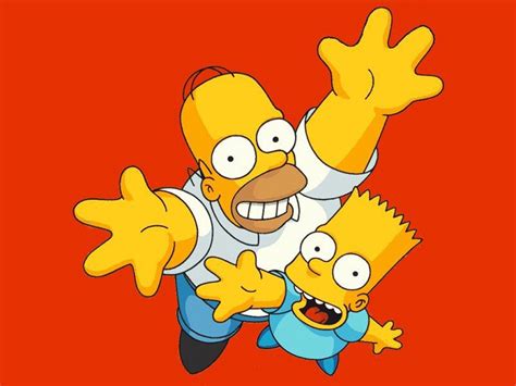 My Free Wallpapers Cartoons Wallpaper Red Simpsons