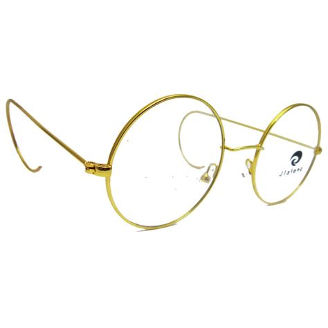 47mm Agstum Antique Vintage Round Glasses Wire Rim Eyeglasses Spectacles Prescription Optical Rx