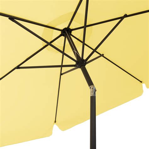 Corliving 10 Round Tilting Patio Umbrella In Yellow Nebraska