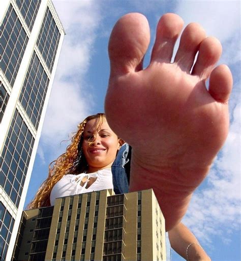 Her Giant Foot About To Crush Buildings By Gt647 On Deviantart