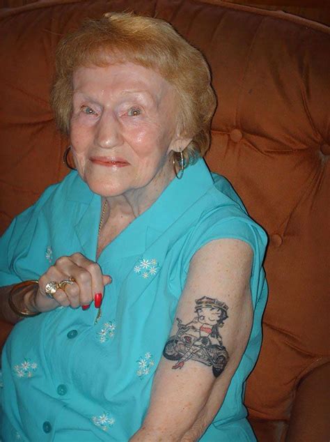 Tattooed Elderly People Old Tattooed People Tattoo People