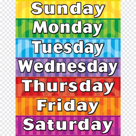 Weekdays Illustration Names Of The Days Of The Week Spanish Learning
