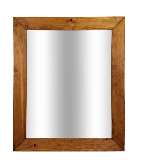 Shiplap Rustic Wood Framed Mirror 20 Stain Colors Shown In Early