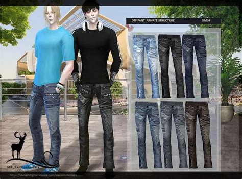 Dsf Pant Private Structore Dansimsfantasy Sims4 Sims Cc Clothes