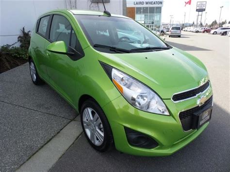 2015 Chevrolet Spark Lt Lime Green Low Kms Automatic Outside Alberni