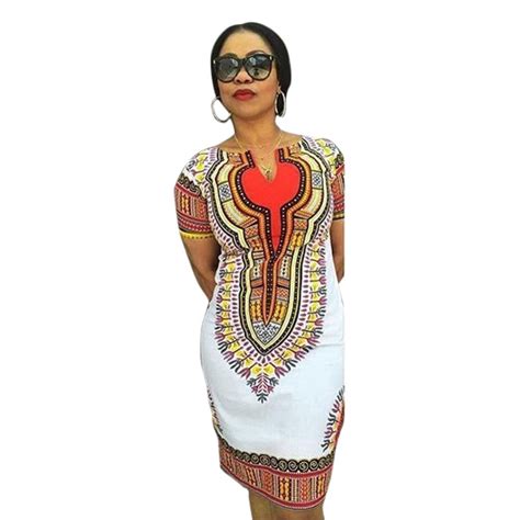 2016 New Women Casual Summer Dress Sexy African Tranditional Print