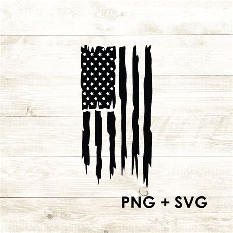 Distressed Vertical American Flag Svg Png Digital Download Etsy