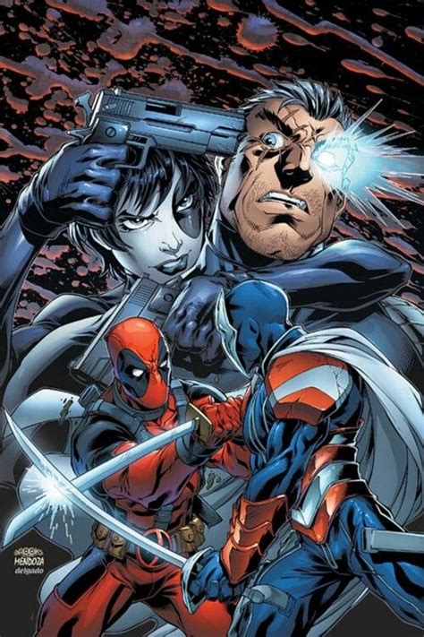 Domino Cable And Deadpool Superhero Art Marvel Comics Art Comic