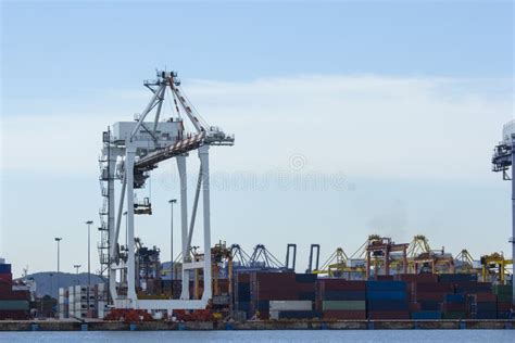 Port Container Terminal For Transportation Your Product Stock Photo