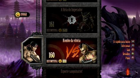 Mortal Kombat 9 Torre Dos Desafios 160 Kombo Da Vitória Youtube