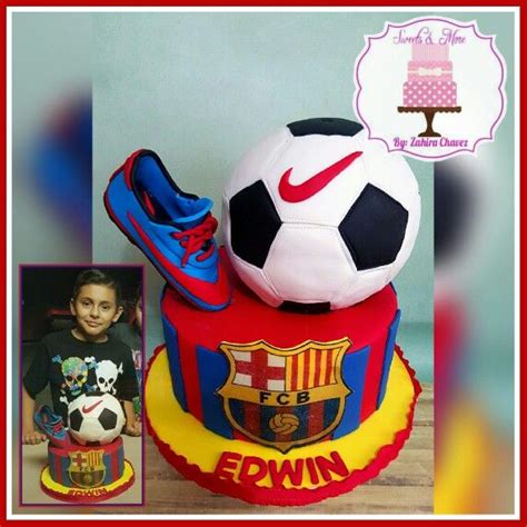 Fcb Cake Made For My Nephew Huge Messi Fan And Awesome Soccer Player