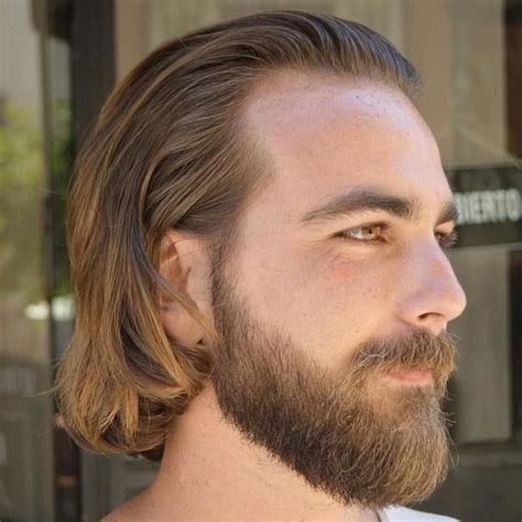 Medium Hairstyle With A Beard Haircuts For Balding Men Balding Mens