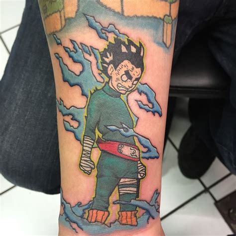Naruto Rock lee tattoo Tatuagem Inspiração para tatuagem Tatuagem masculina