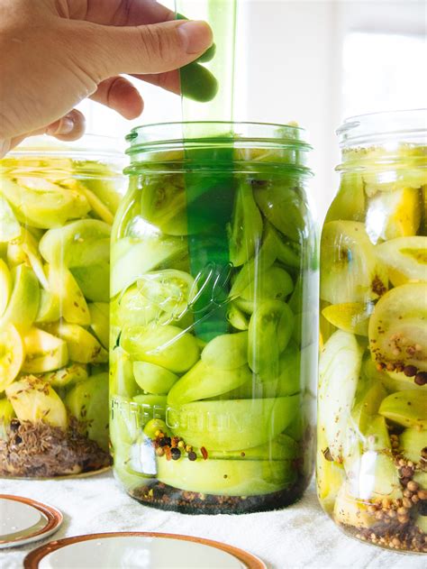 4 Ways to Pickled Green Tomatoes | Recipe | Pickled green tomatoes, Green tomatoes, Canning 
