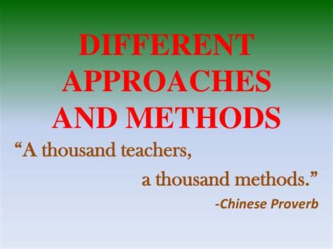 Principles Of Teachingdifferent Methods And Approaches