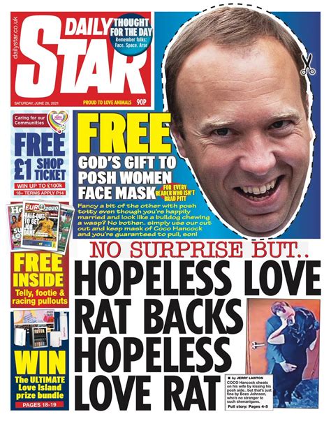 Daily Star Front Page 26th Of June 2021 Tomorrows Papers Today