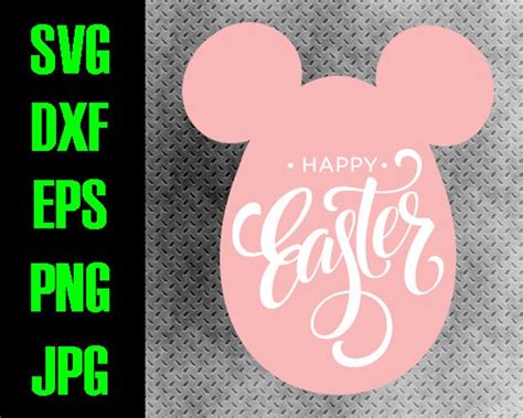 Disney Easter Svg Dxf Eps Png Jpg Cutting Files | Etsy