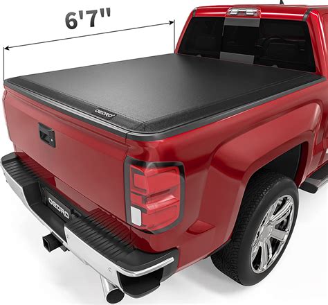 Oedro Quad Fold Tonneau Cover Soft Truck Bed Covers