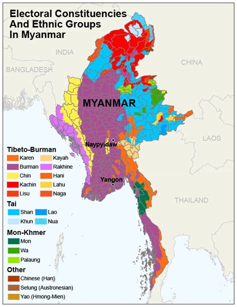 Ethnic Groups In Burma Map