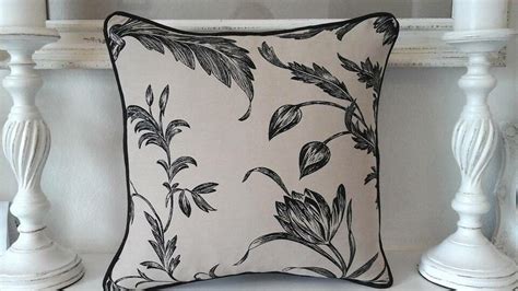 One Laura Ashley Lloyd Charcoal Biscuit Fabric Cushion Cover 16 Ebay