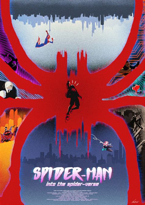 Spider Man Into The Spider Verse Poster By Edward Moran Ii Rspiderman